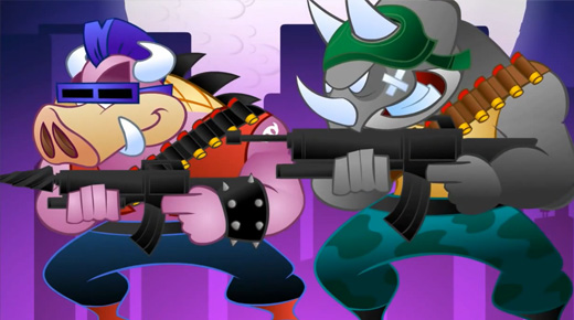 Ninja Kaplumbağalar ile Super Mario'nun Buluştuğu Şenlikli Bir Video