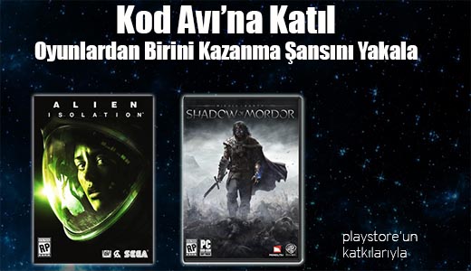 Shadow Of Mordor ve Alien: Isolation Kazanma Şansı Sizleri Bekliyor