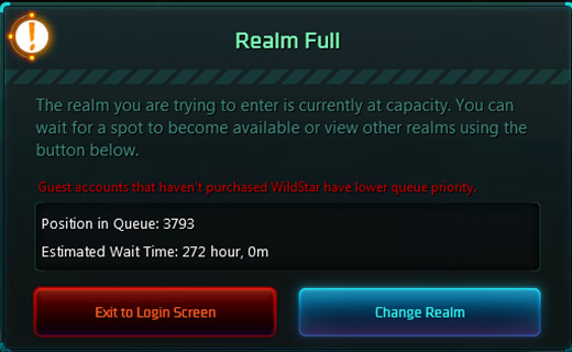 Wildstar Kapılarını Aralayamıyor