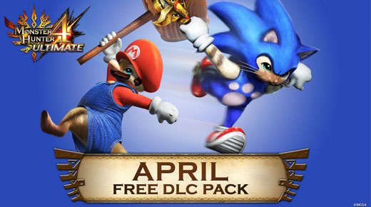 Mario ve Sonic'in Monster Hunter 4 Ziyareti