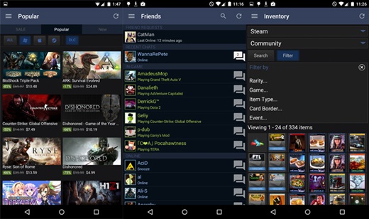 Steam'e Android ve iOS'ta Güncelleme Geldi