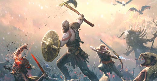 God of War'un Yeni Posterinde Kratos ve Oğlu Düşman Tanımıyor!