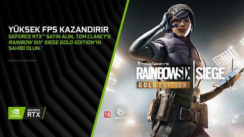 Tom Clancy’s Rainbow Six Siege, GeForce RTX GPU’larıyla Birlikte Geliyor