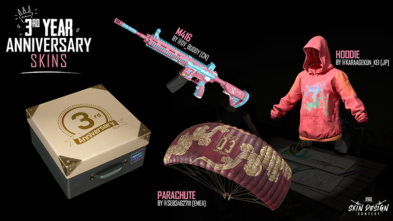 PUBG, Üçüncü Yılını Bedava Kozmetikler İle Kutluyor